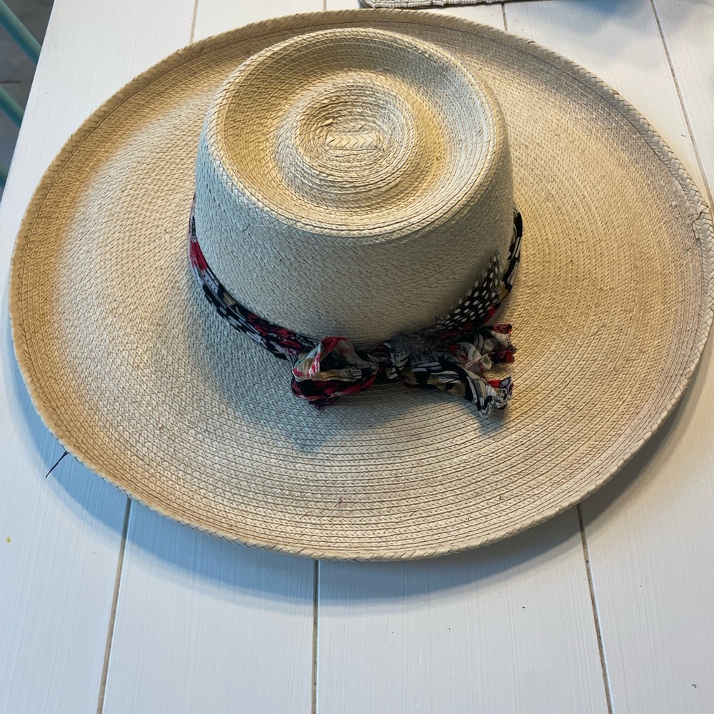Wide brim palm hat - Picture 4 of 9